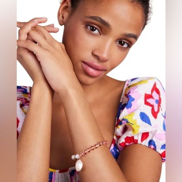 NWT Kate Spade Pearl Play Faux Pearl Half And Half Bracelet S1 - Picture 4 of 6